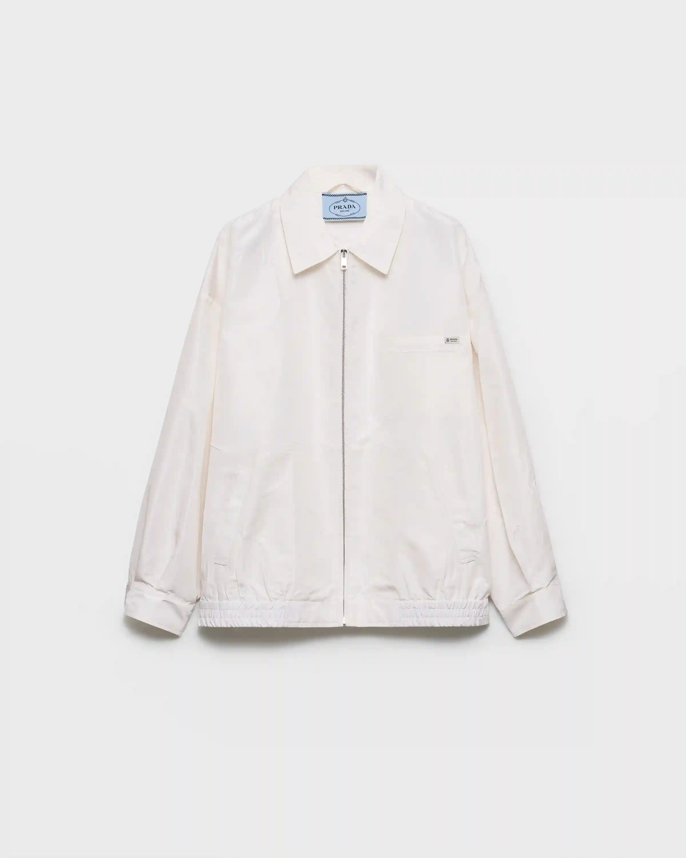 Silk faille blouson jacket
