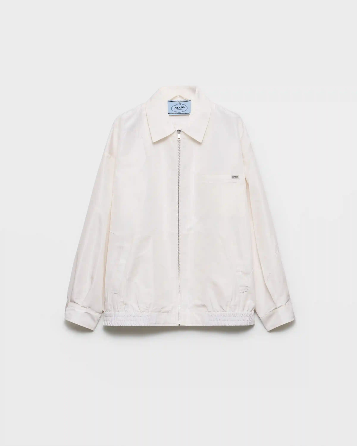 Silk faille blouson jacket