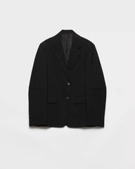 Single-breasted jacket in superfine wool