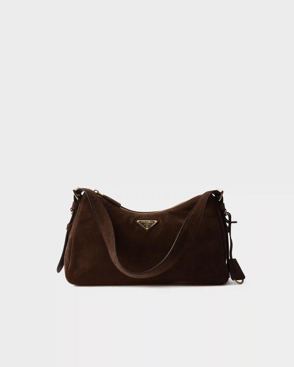 Prada AimÃ©e medium suede shoulder bag