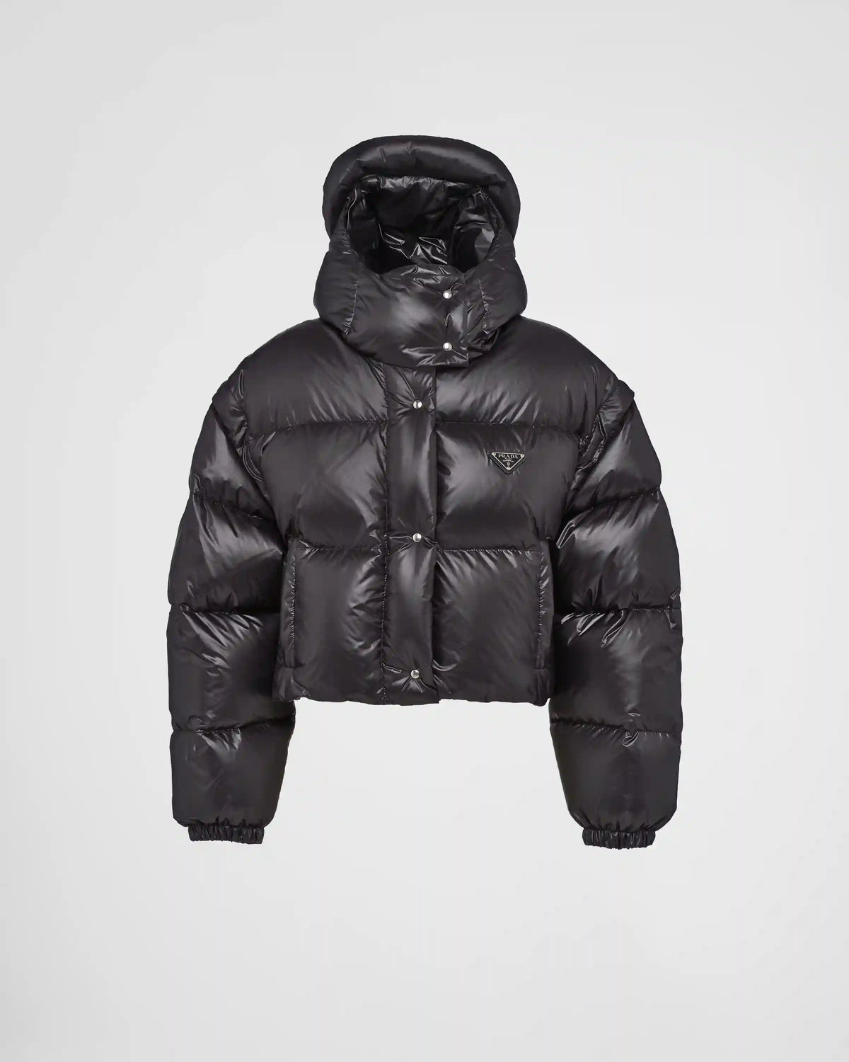 Re-Nylon convertible cropped down jacket