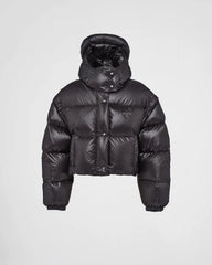 Re-Nylon convertible cropped down jacket