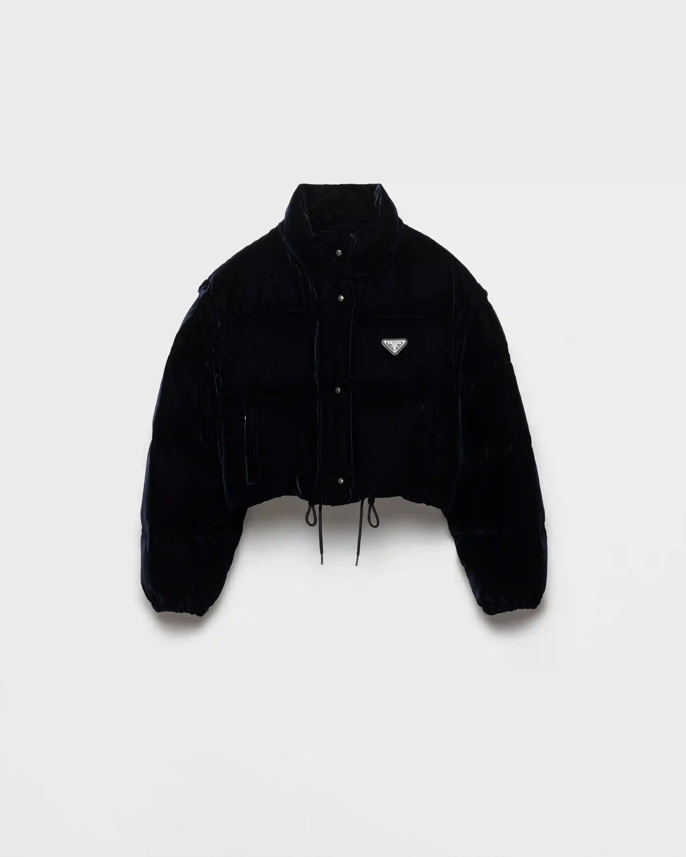 Velvet down jacket