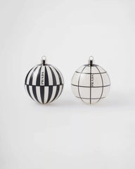Glass Christmas ornament set