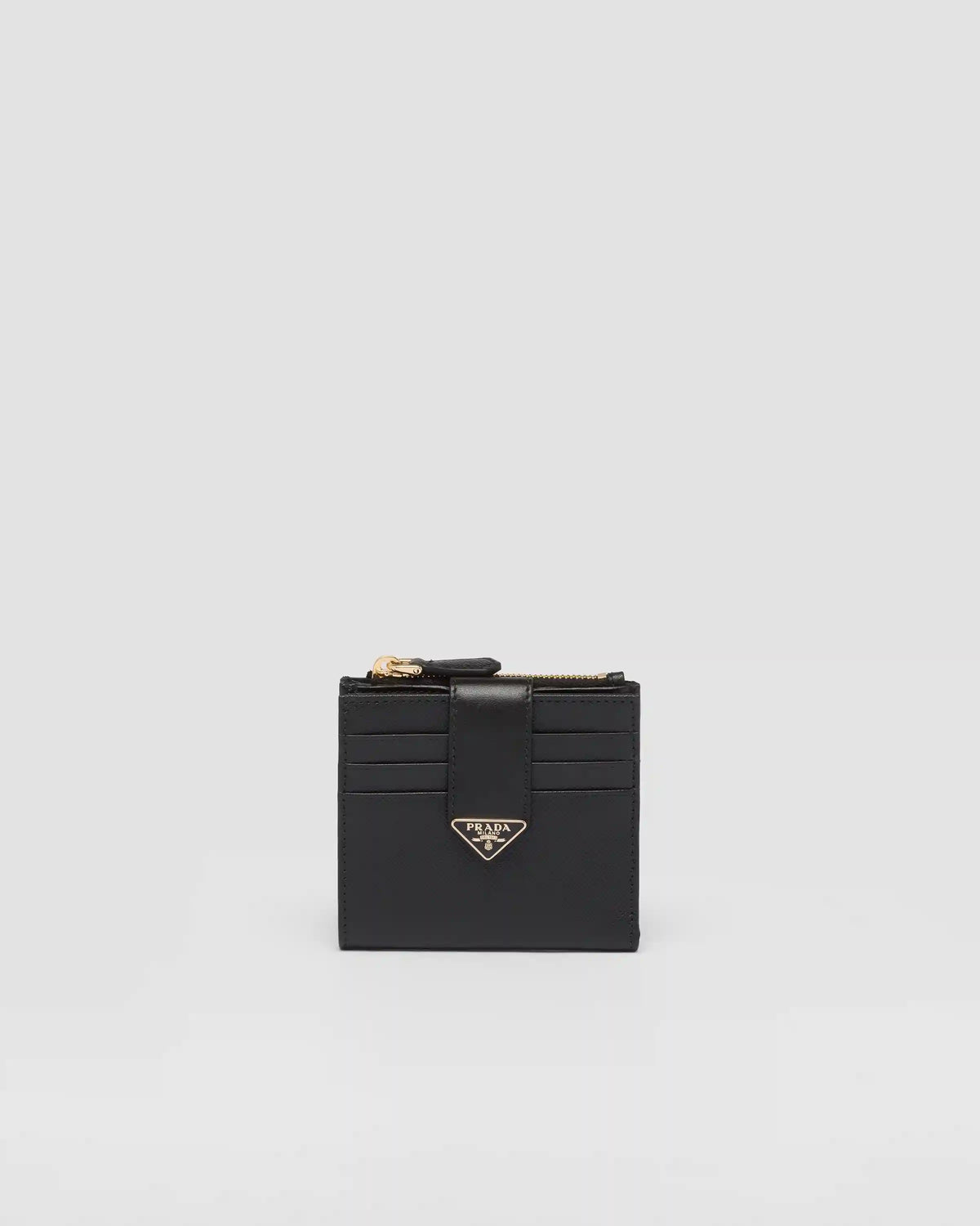 Small Saffiano and smooth leather wallet