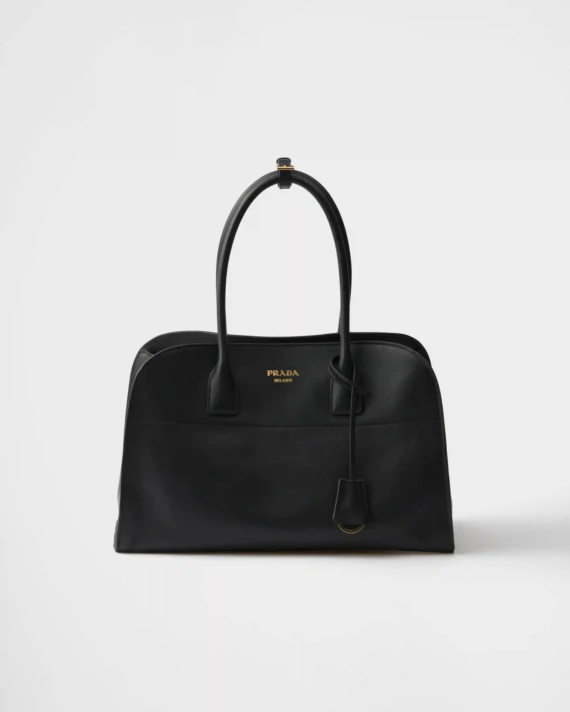 Large leather tote bag