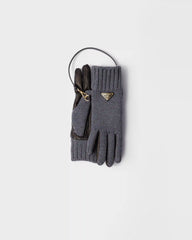Wool and nappa leather gloves