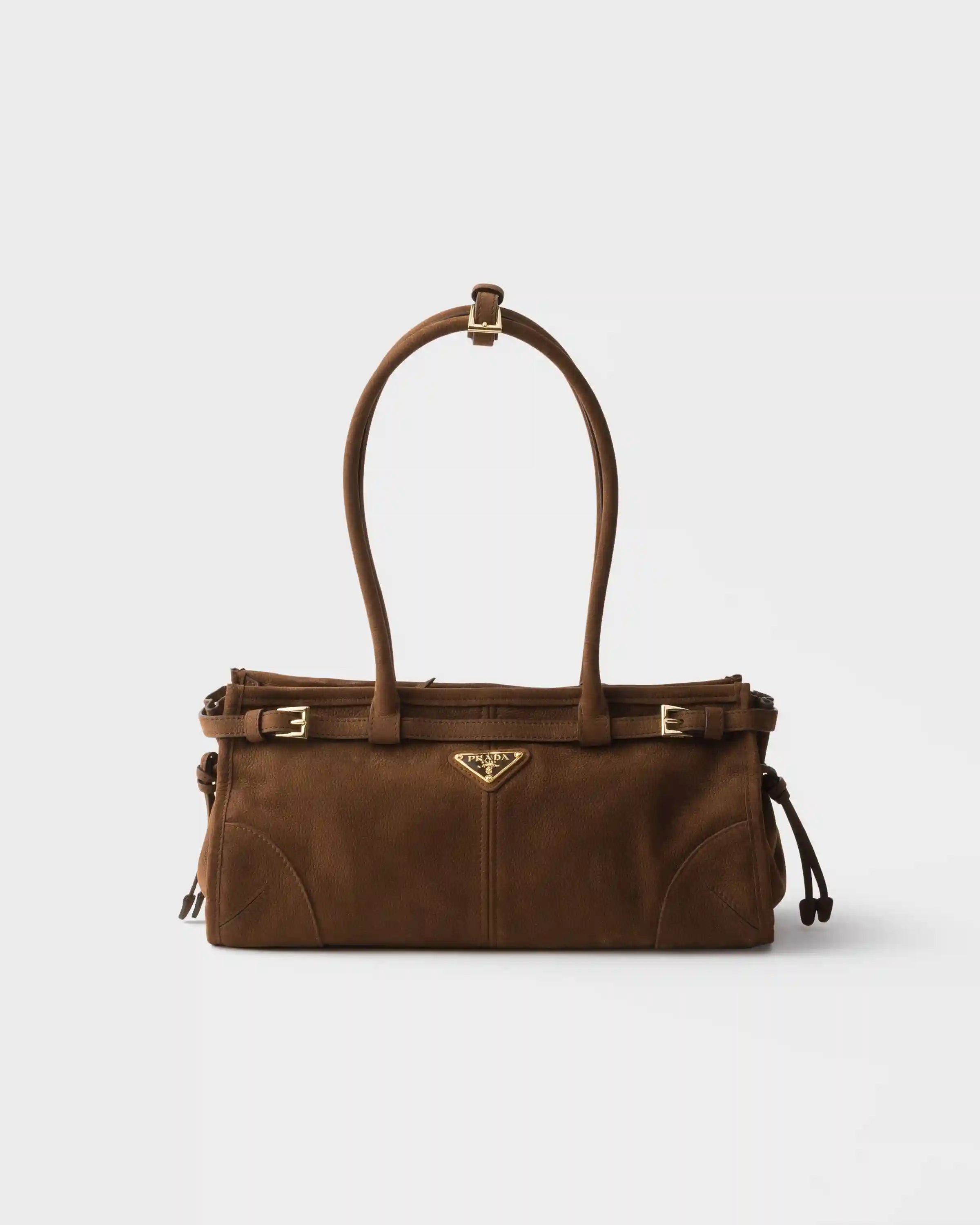 Prada Bonnie medium nubuck leather handbag