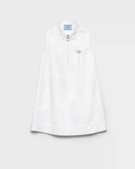 Chino zipper mini-dress