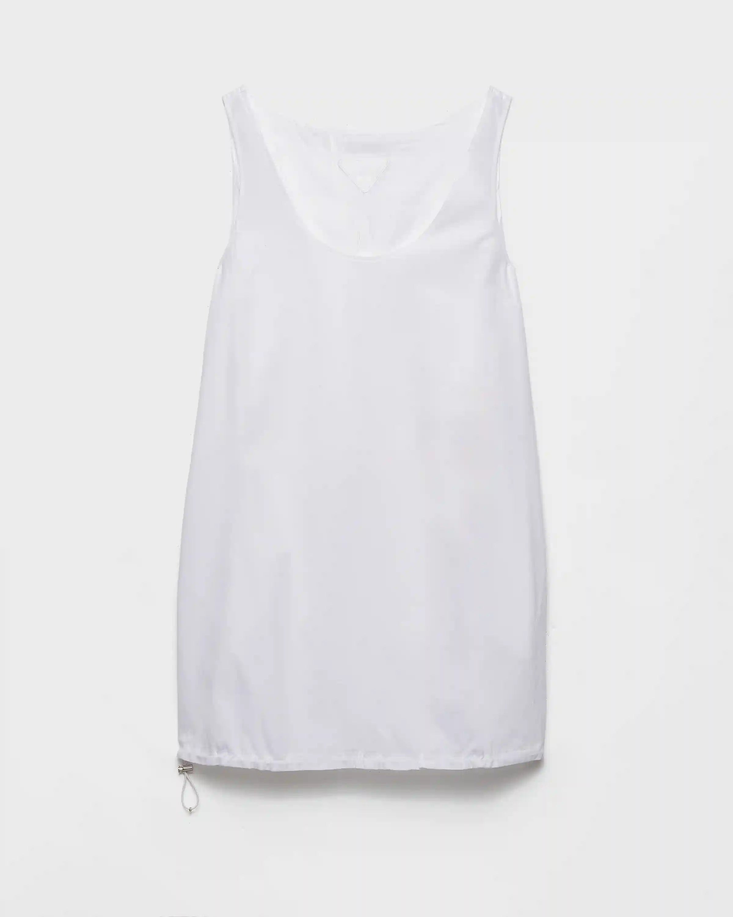 Reversible cotton jersey and Re-Nylon mini-dress