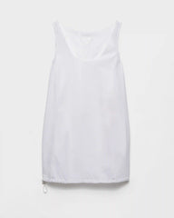 Reversible cotton jersey and Re-Nylon mini-dress