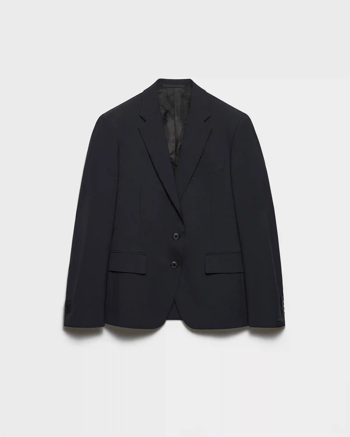 Single-breasted wool jacket