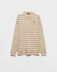 Striped cotton piquÃ© polo shirt