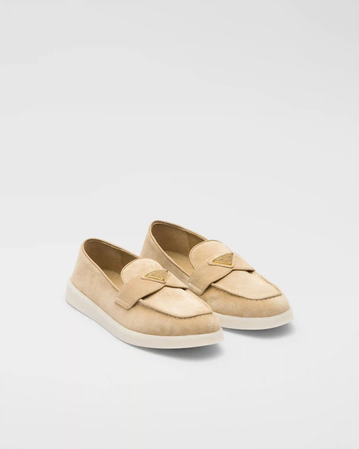 Suede leather loafers