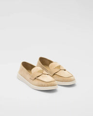 Suede leather loafers