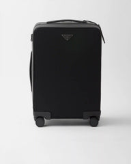 Re-Nylon and Saffiano leather trolley