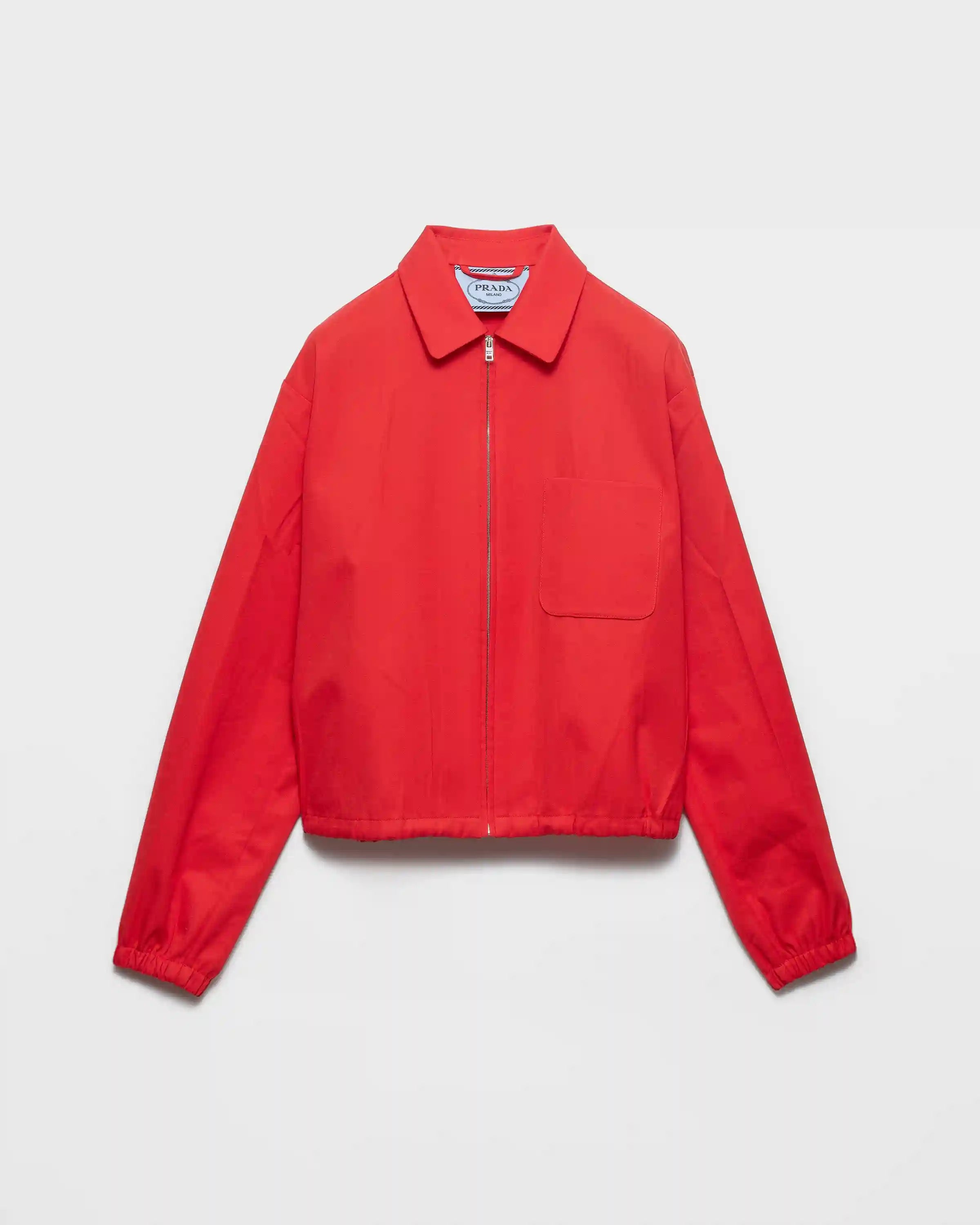 Gabardine blouson jacket