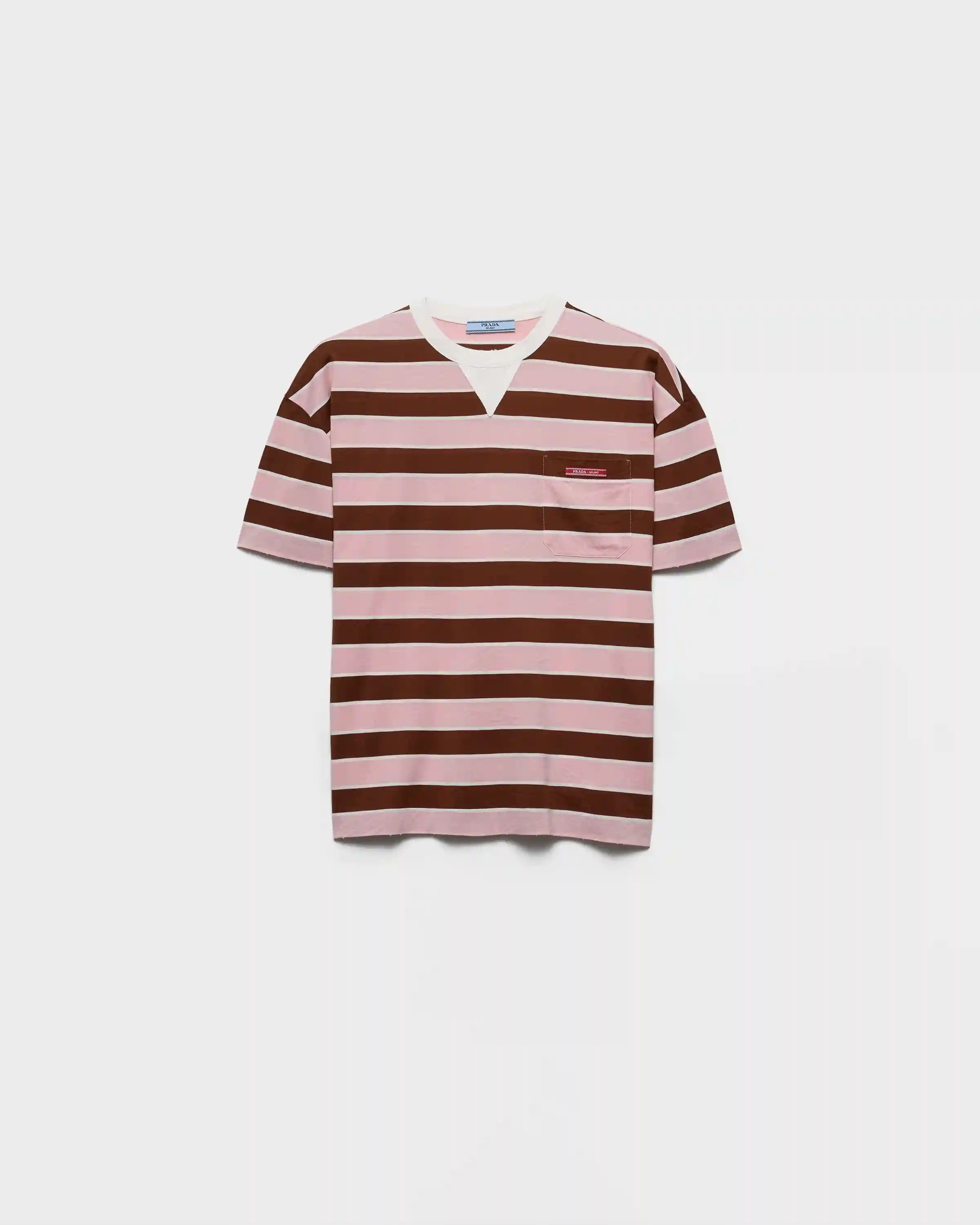 Bayadere striped lisle cotton T-shirt 