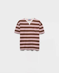 Bayadere striped lisle cotton T-shirt 