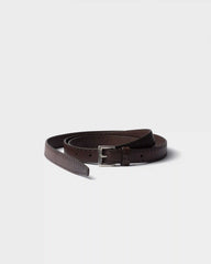 Antiqued leather belt