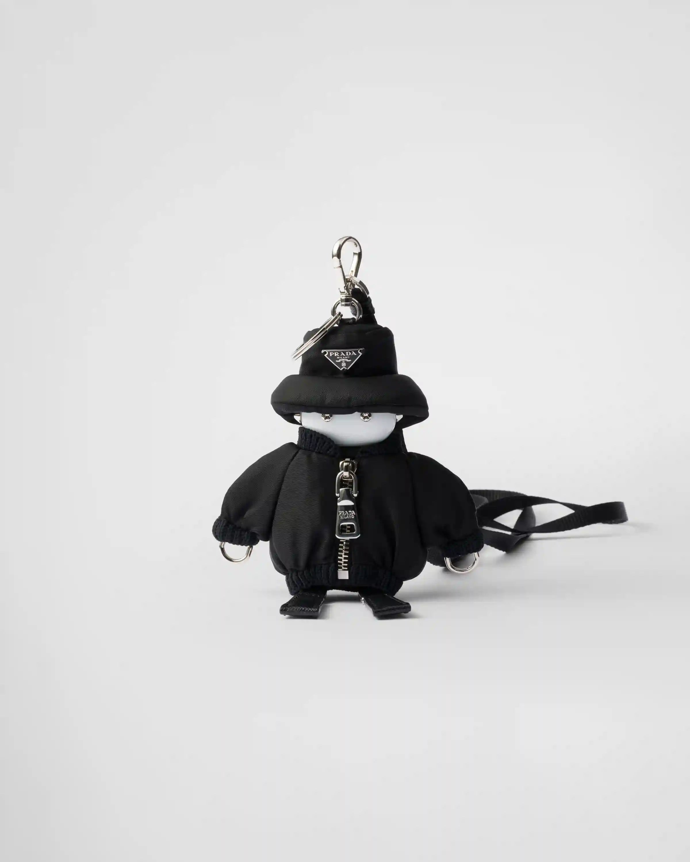 Soft Robot Re-Nylon keychain charm with shoulder strap