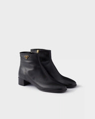Nappa leather booties