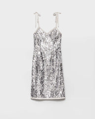 Embroidered sequin dress