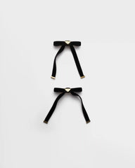 Velvet hair clips