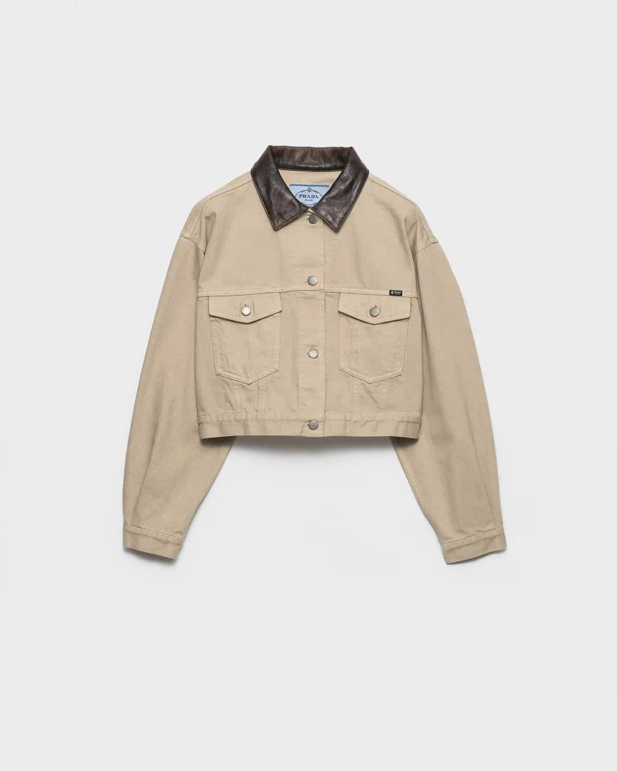 Cropped old denim jacket
