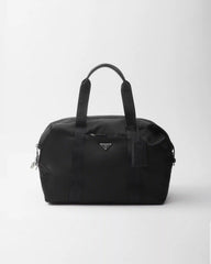 Re-Nylon and Saffiano leather duffle bag
