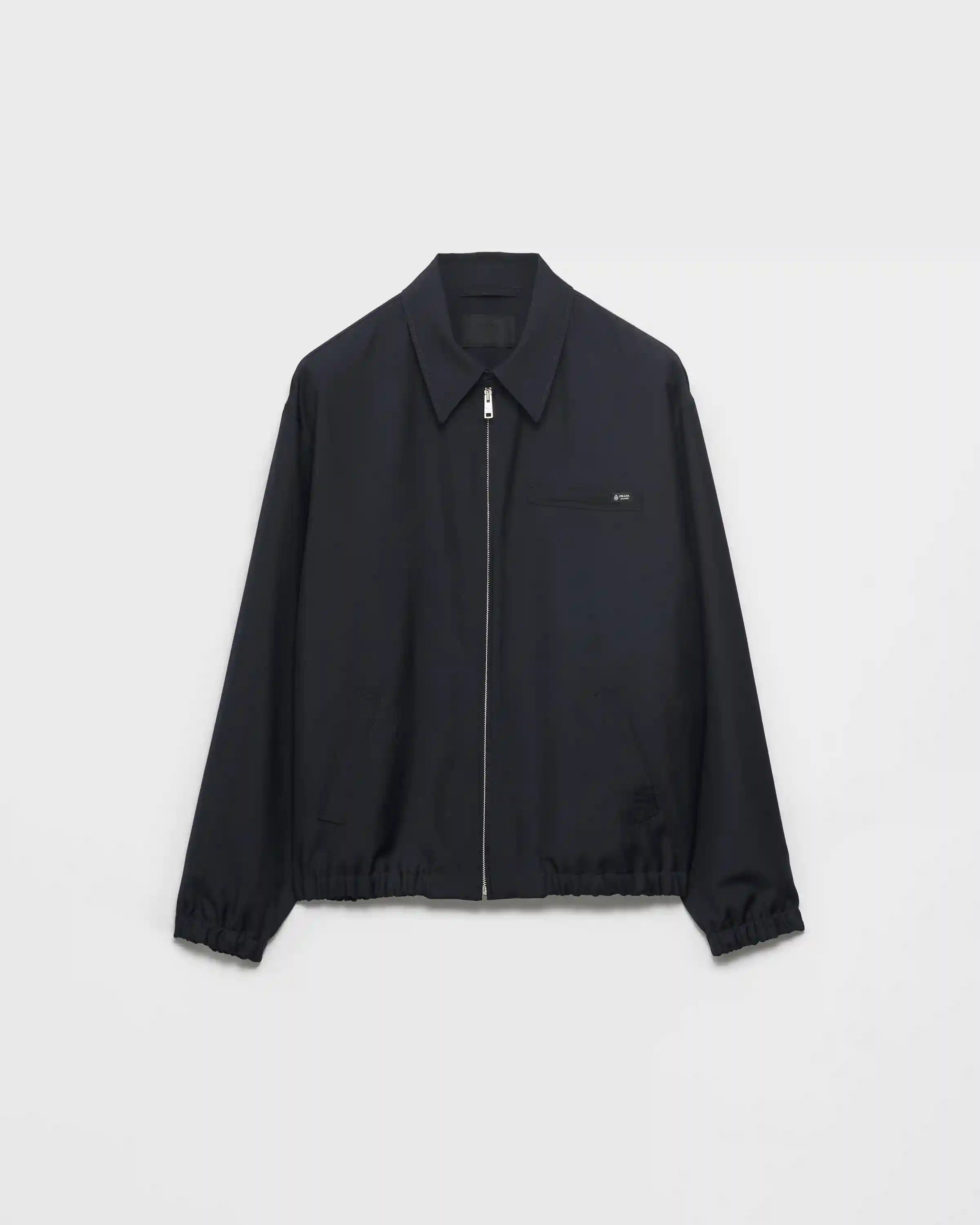 Mohair wool blouson jacket