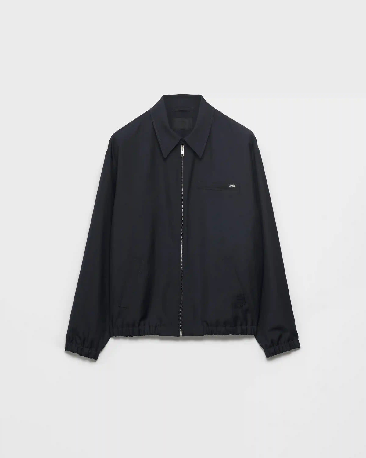 Mohair wool blouson jacket