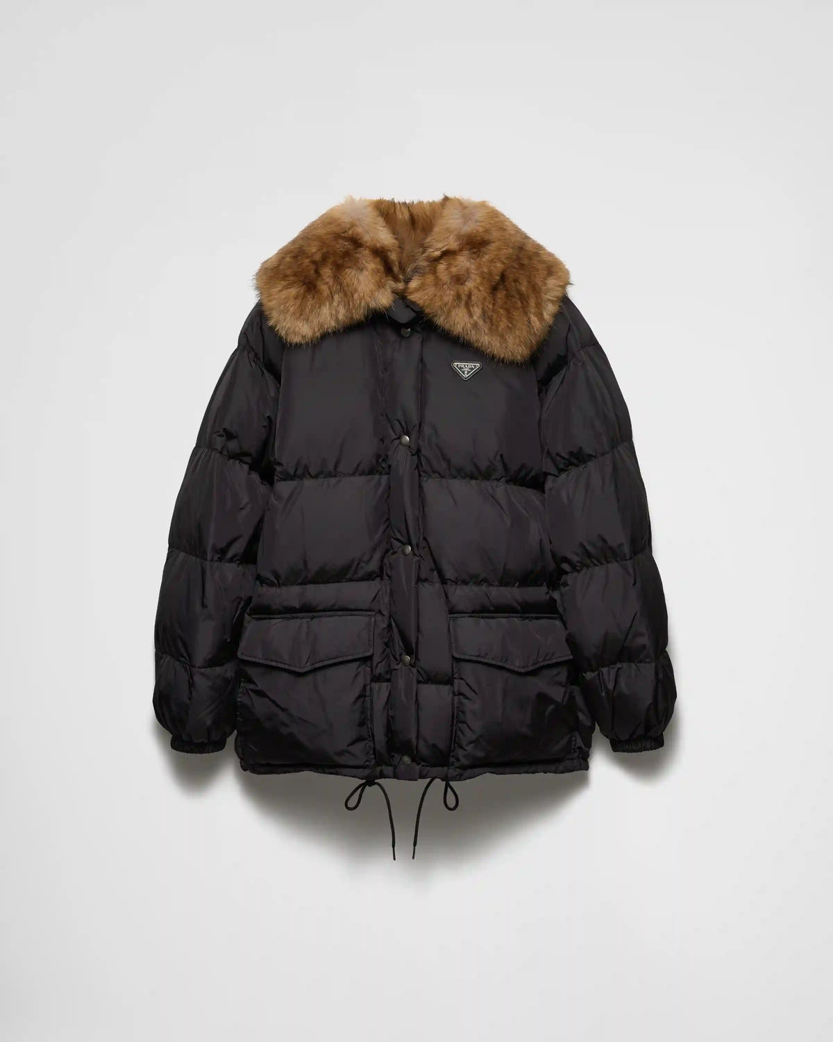 Tech canvas down jacket