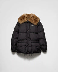 Tech canvas down jacket