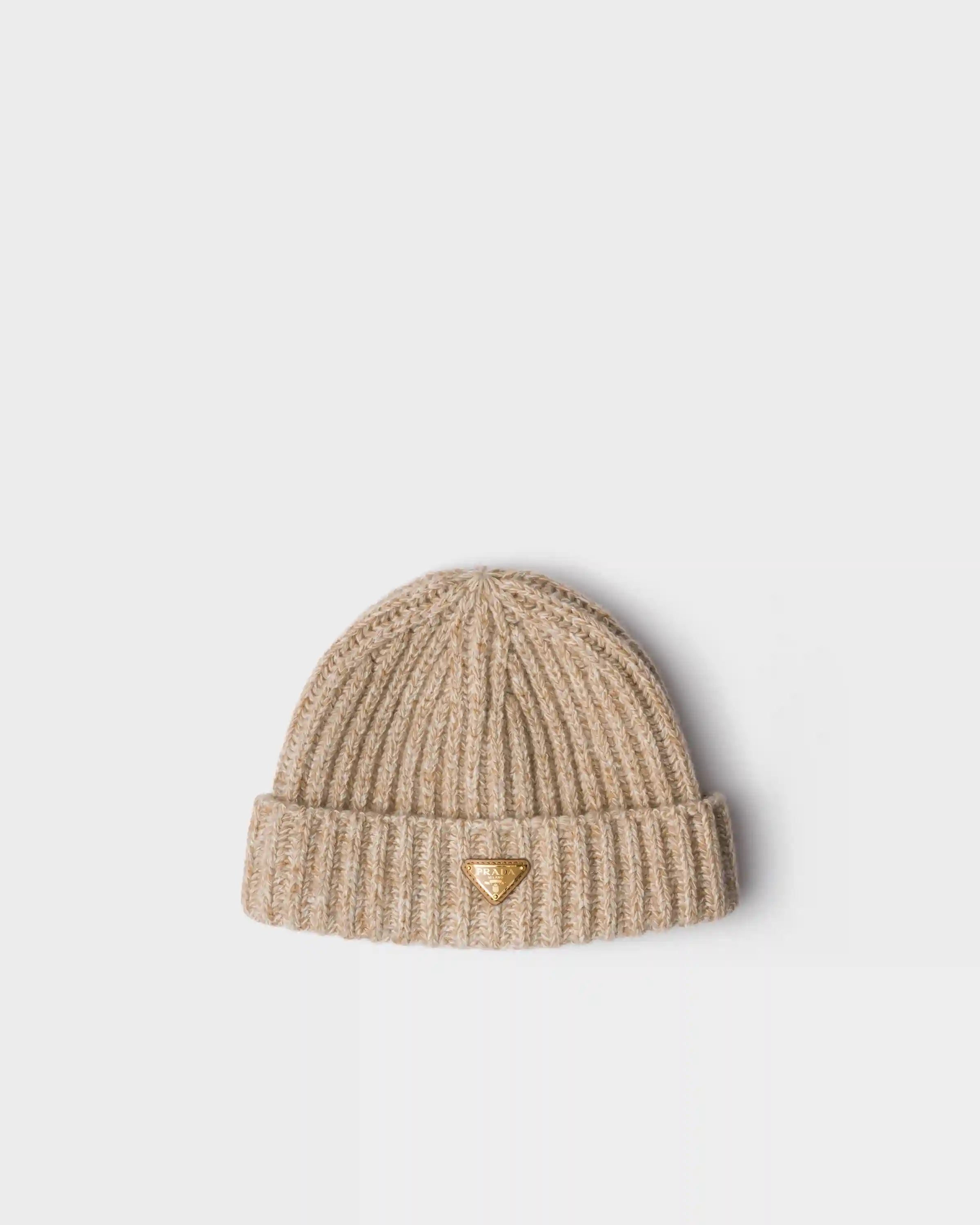 MoulinÃ© cashmere and wool beanie