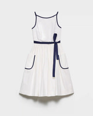 Slubbed toile dress