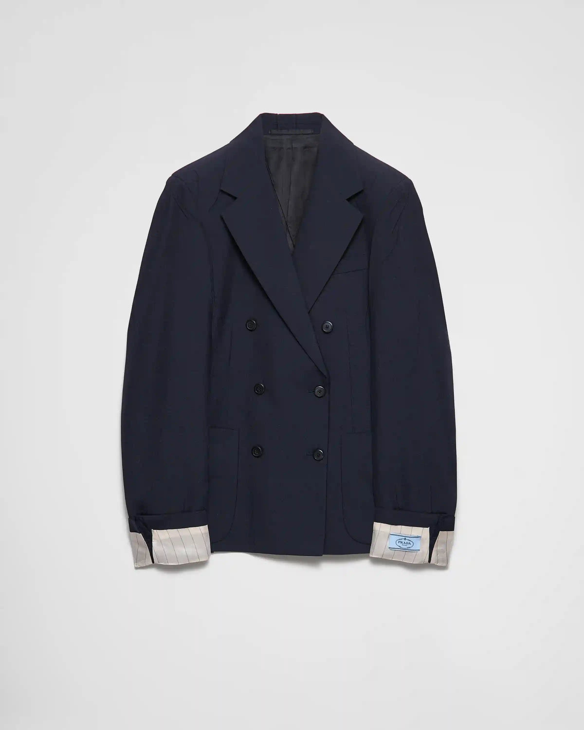 Double-breasted kid mohair jacket