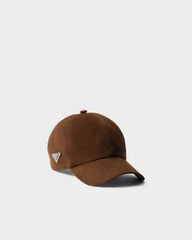 Suede baseball cap
