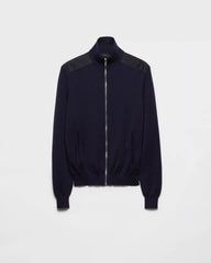 Cashmere zipper cardigan