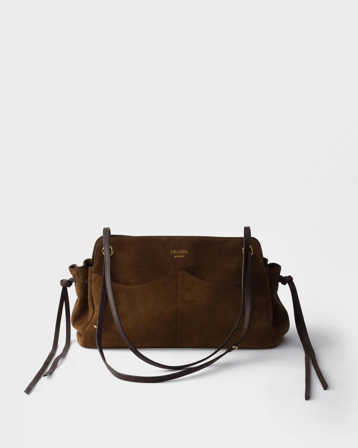 Prada Allusion large suede tote bag