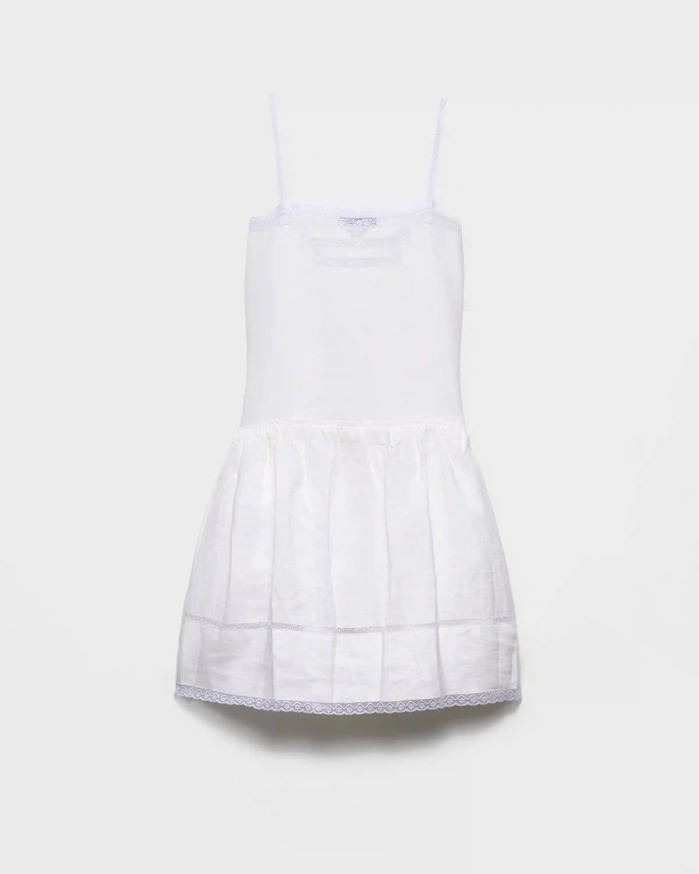 Embroidered linen dress