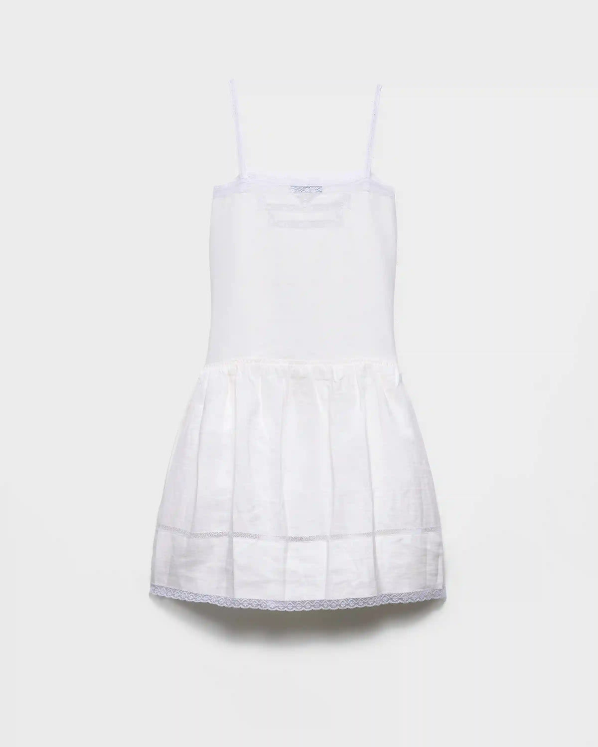 Embroidered linen dress