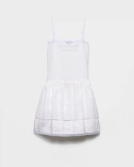 Embroidered linen dress
