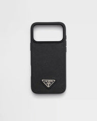 Saffiano leather case for iPhone 17 Pro Max