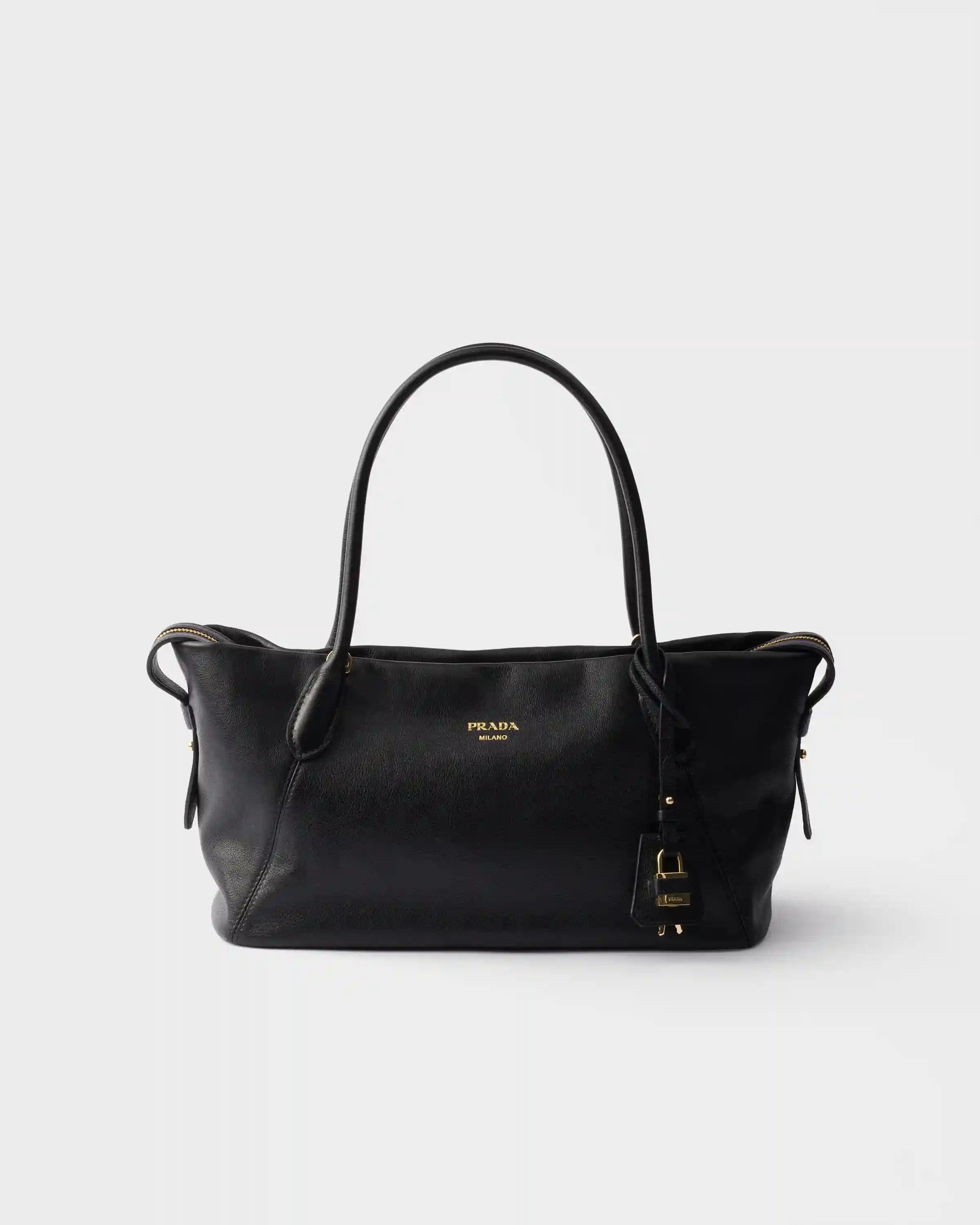 Prada Ouvert large leather tote bag