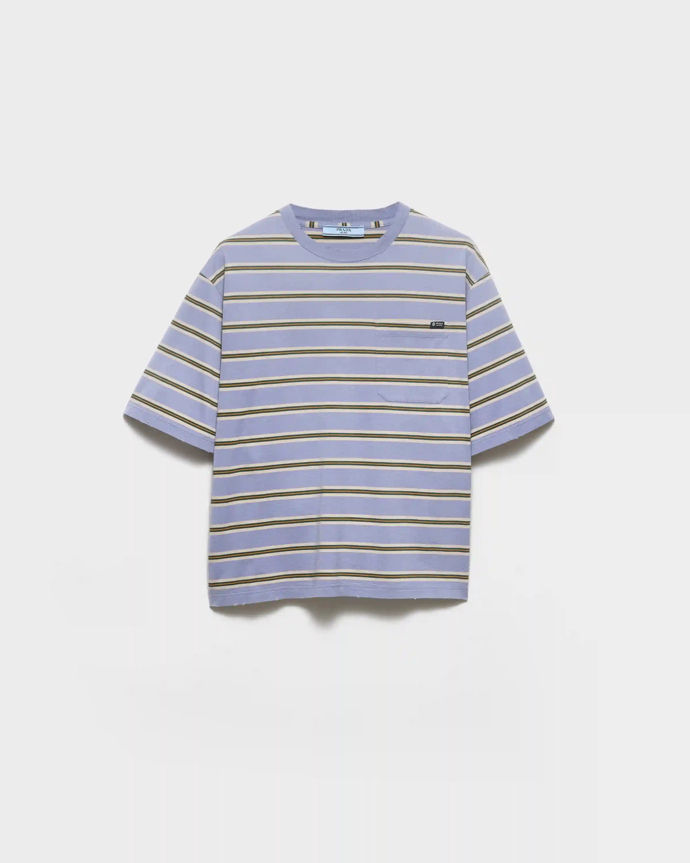 Striped cotton jersey T-shirt