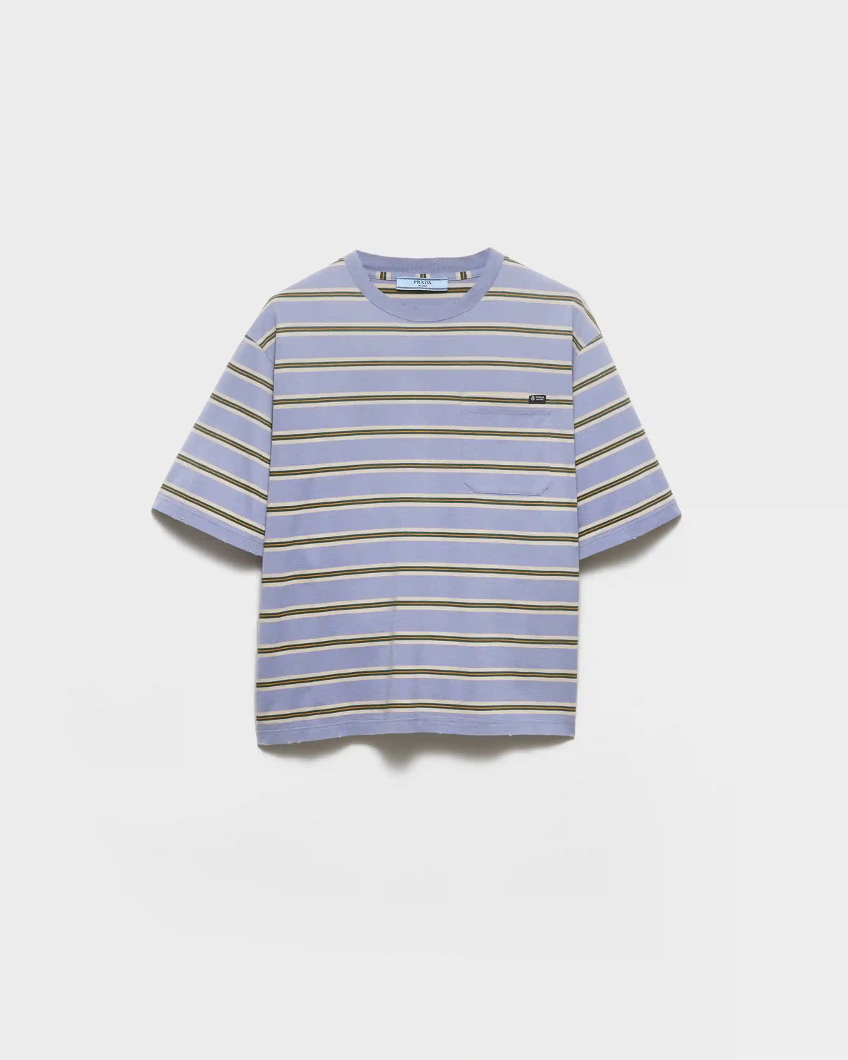 Striped cotton jersey T-shirt