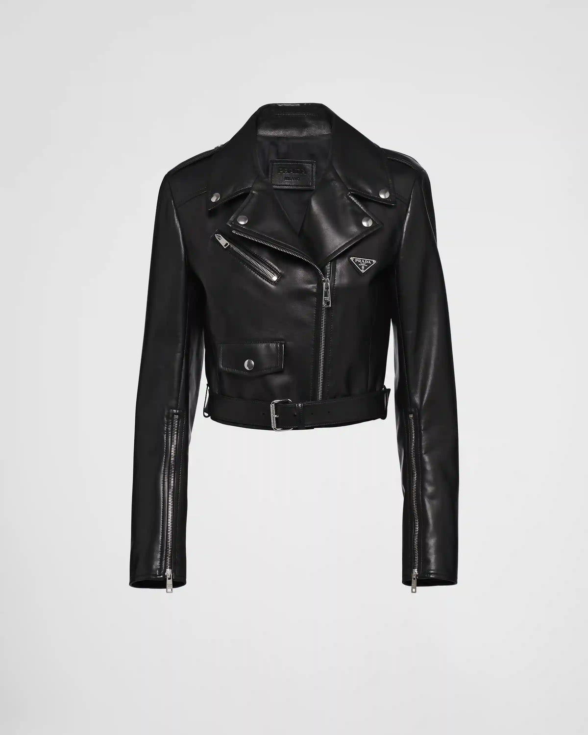 Nappa leather biker jacket