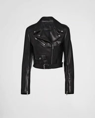 Nappa leather biker jacket