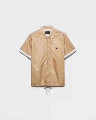Short-sleeved Re-Nylon zipper shirt